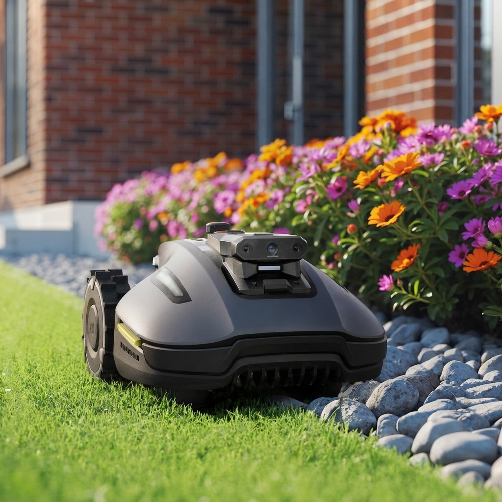 Rasaerba robotico wireless intelligente con navigazione AI e ricarica automatica