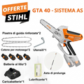 STIHL GTA 26 Potatore a Batteria con Prolunga