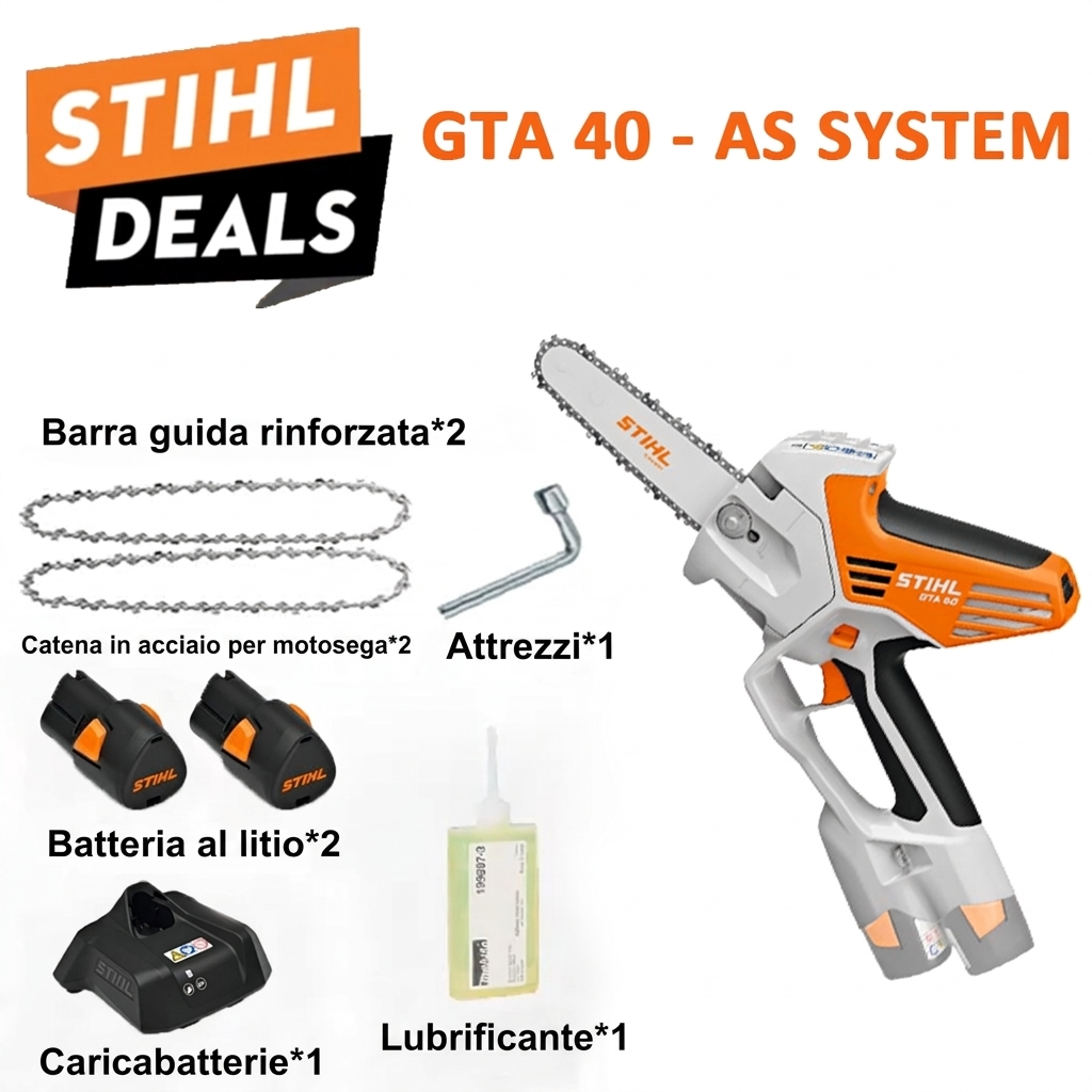 STIHL GTA 26 Potatore a Batteria con Prolunga