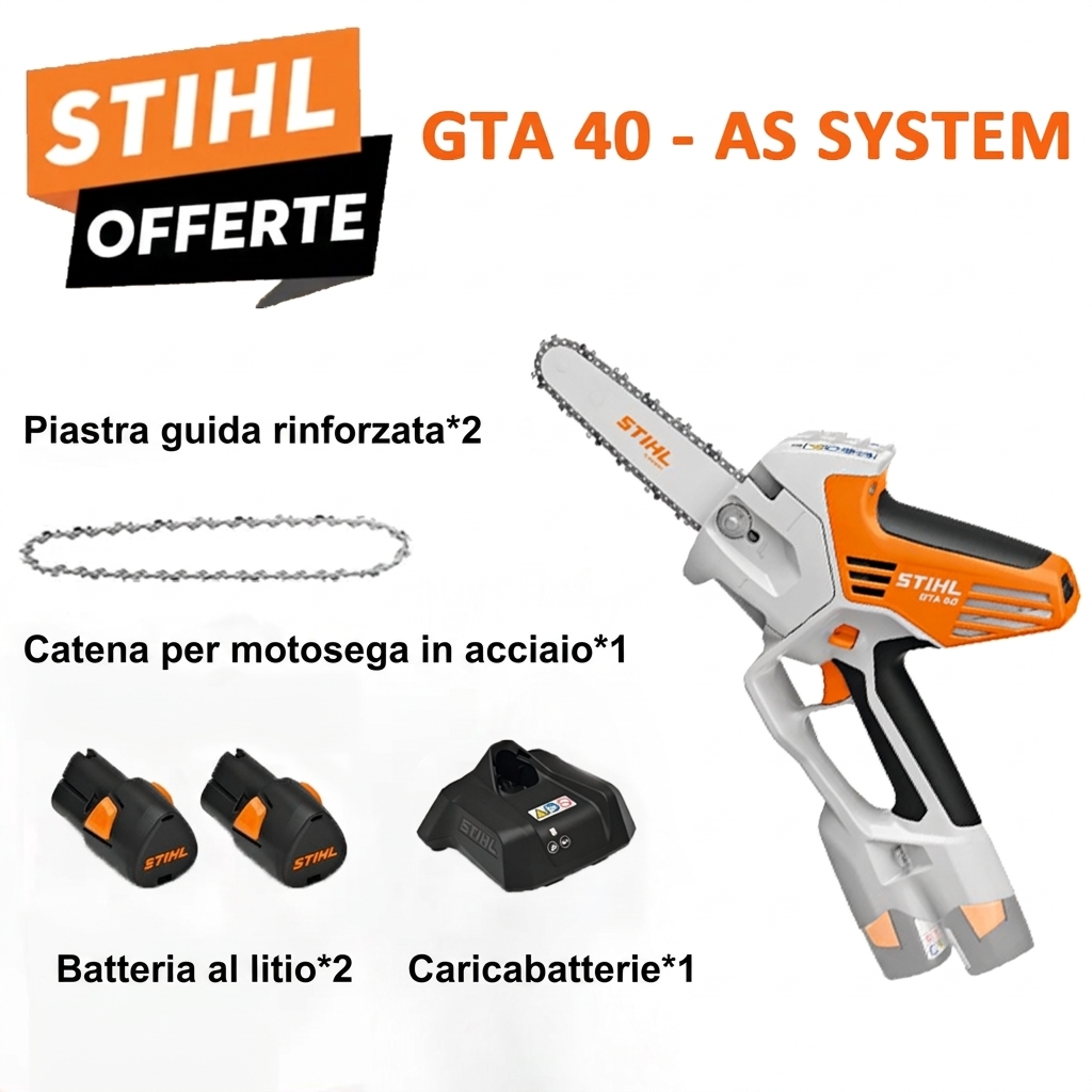 STIHL GTA 26 Potatore a Batteria con Prolunga