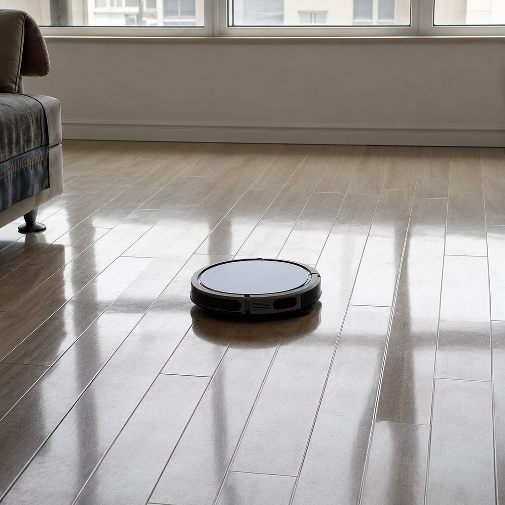 Robot aspirapolvere 3-in-1 ultrapiatto per peli, polvere e briciole