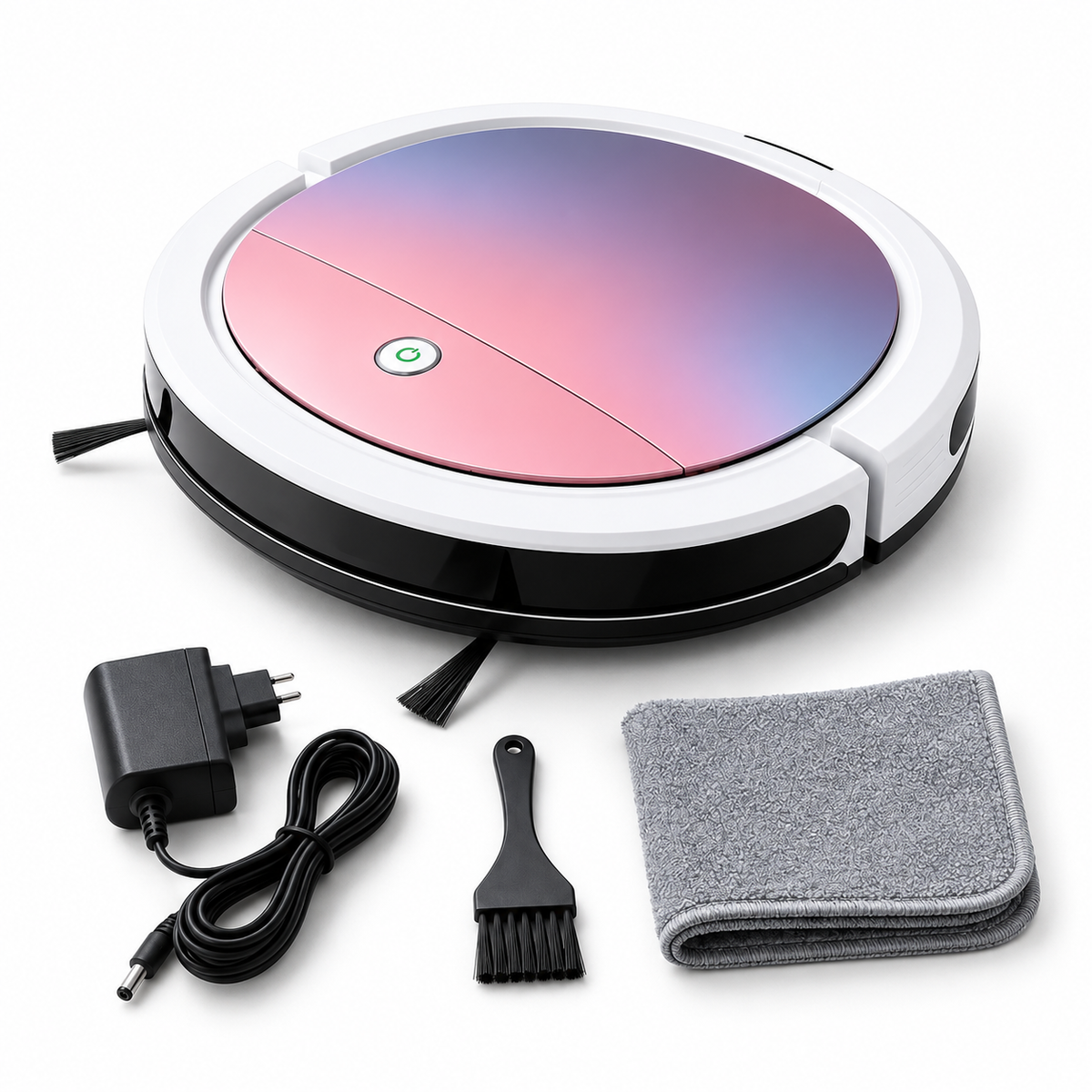 Robot aspirapolvere 3-in-1 ultrapiatto per peli, polvere e briciole