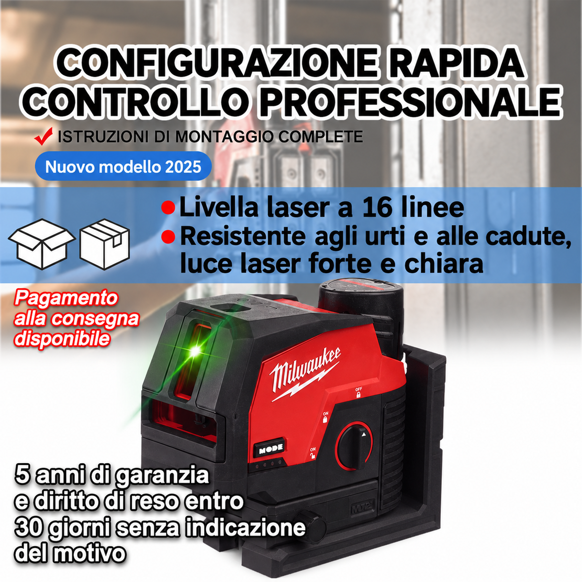 Milwaukee - Livello laser super potente
