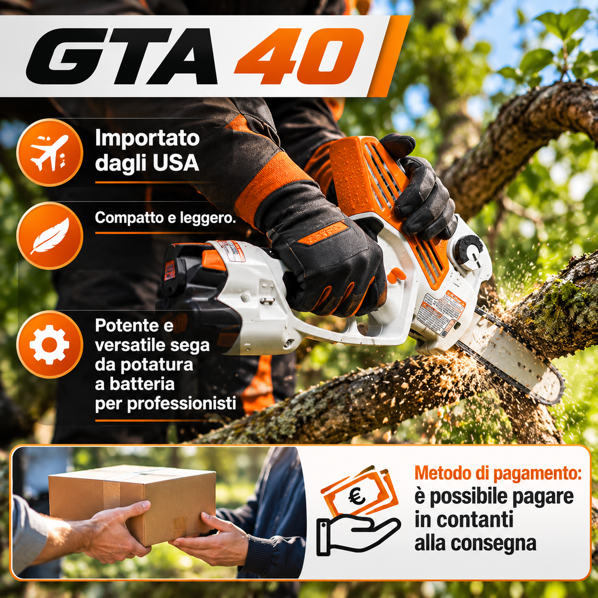 STIHL GTA 26 Potatore a Batteria con Prolunga
